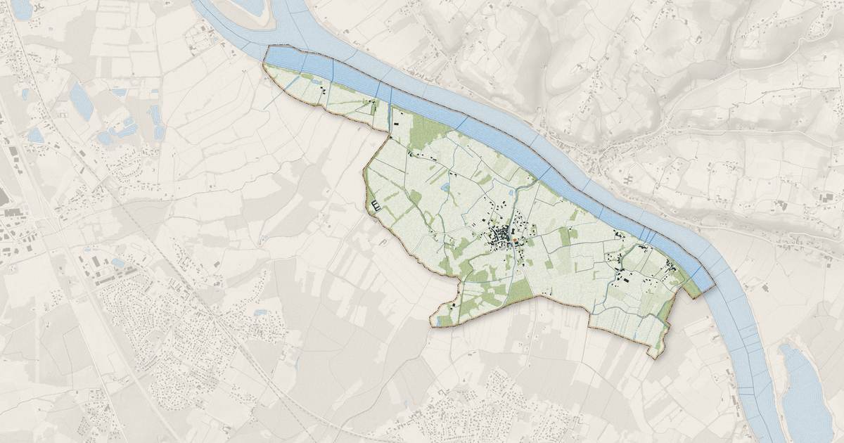 Portrait cartographique de Isle-Saint-Georges : relief, eau, forêts, bâti et voies, calculés à partir des données de l'IGN