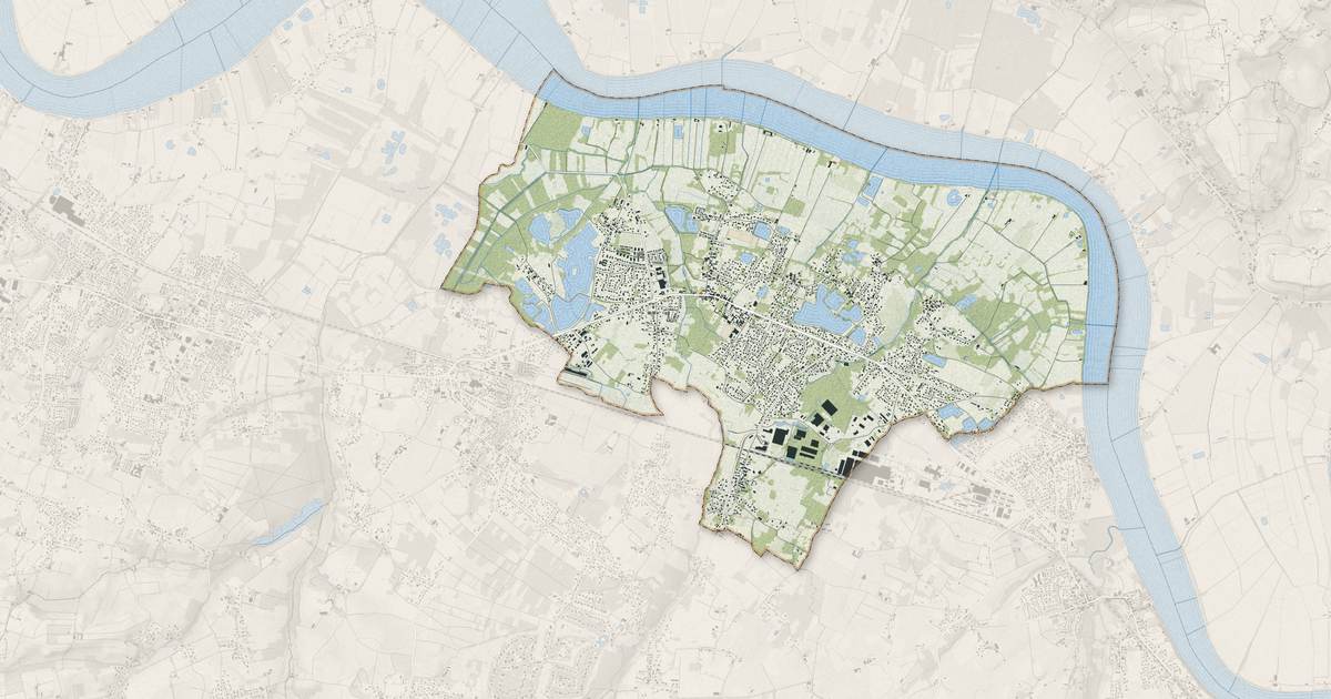 Portrait cartographique de Izon : relief, eau, forêts, bâti et voies, calculés à partir des données de l'IGN