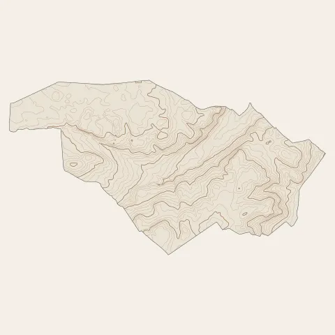 La Brède : courbes de niveau