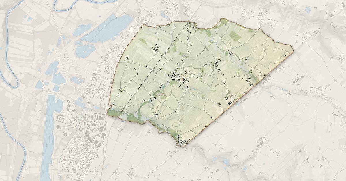 Portrait cartographique de Lalande-de-Pomerol : relief, eau, forêts, bâti et voies, calculés à partir des données de l'IGN