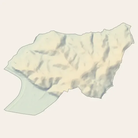 Langoiran : relief
