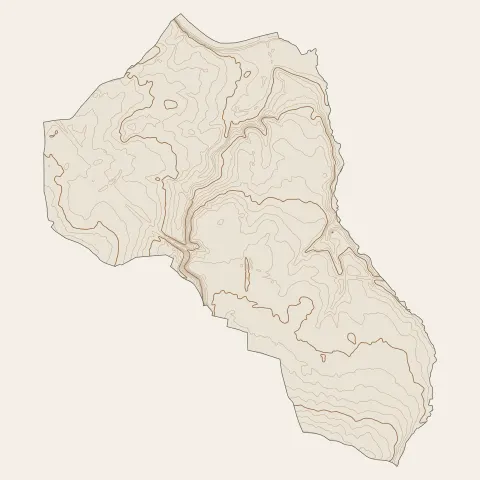 Langon : courbes de niveau