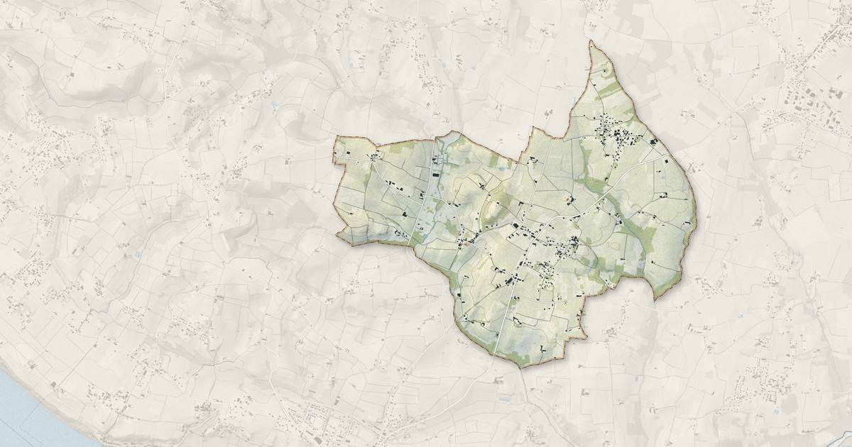 Portrait cartographique de Lansac : relief, eau, forêts, bâti et voies, calculés à partir des données de l'IGN