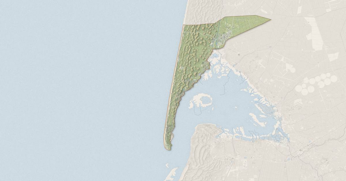 Portrait cartographique de Lège-Cap-Ferret : relief, eau, forêts, bâti et voies, calculés à partir des données de l'IGN