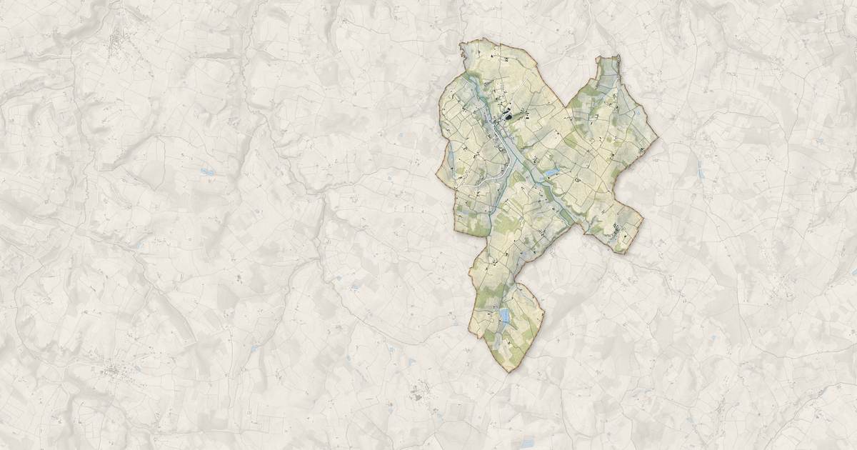 Portrait cartographique de Les Lèves-et-Thoumeyragues : relief, eau, forêts, bâti et voies, calculés à partir des données de l'IGN