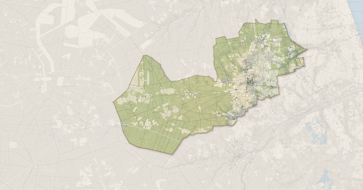 Portrait cartographique de Listrac-Médoc : relief, eau, forêts, bâti et voies, calculés à partir des données de l'IGN