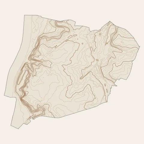 Lormont : courbes de niveau