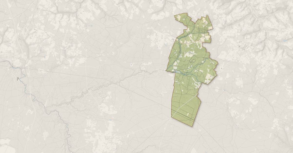 Portrait cartographique de Marions : relief, eau, forêts, bâti et voies, calculés à partir des données de l'IGN
