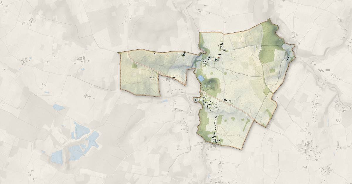 Portrait cartographique de Martres : relief, eau, forêts, bâti et voies, calculés à partir des données de l'IGN