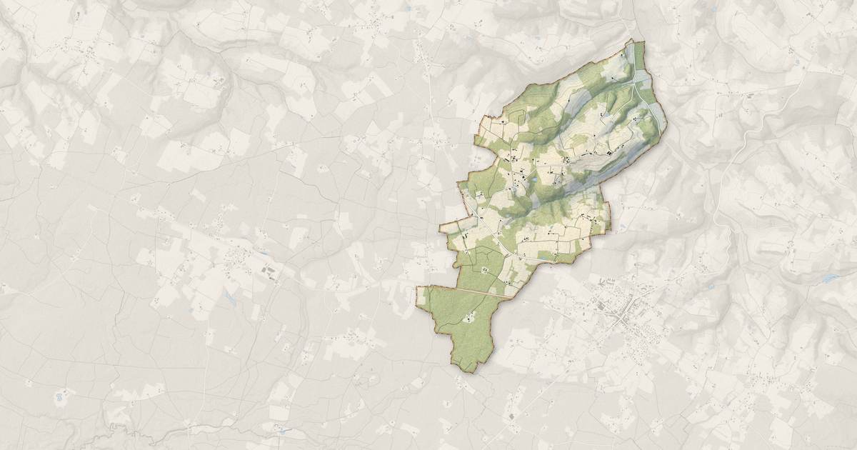 Portrait cartographique de Masseilles : relief, eau, forêts, bâti et voies, calculés à partir des données de l'IGN