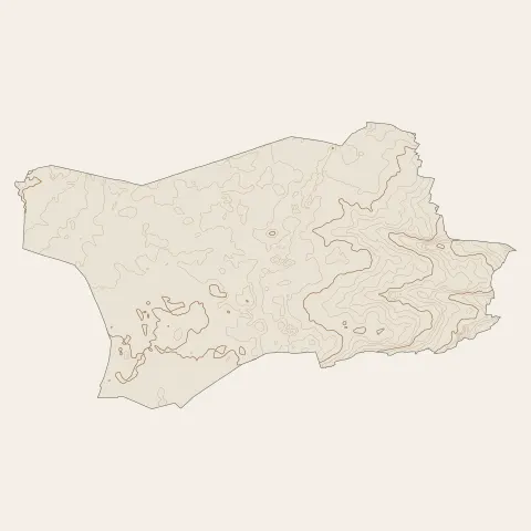Mérignac : courbes de niveau