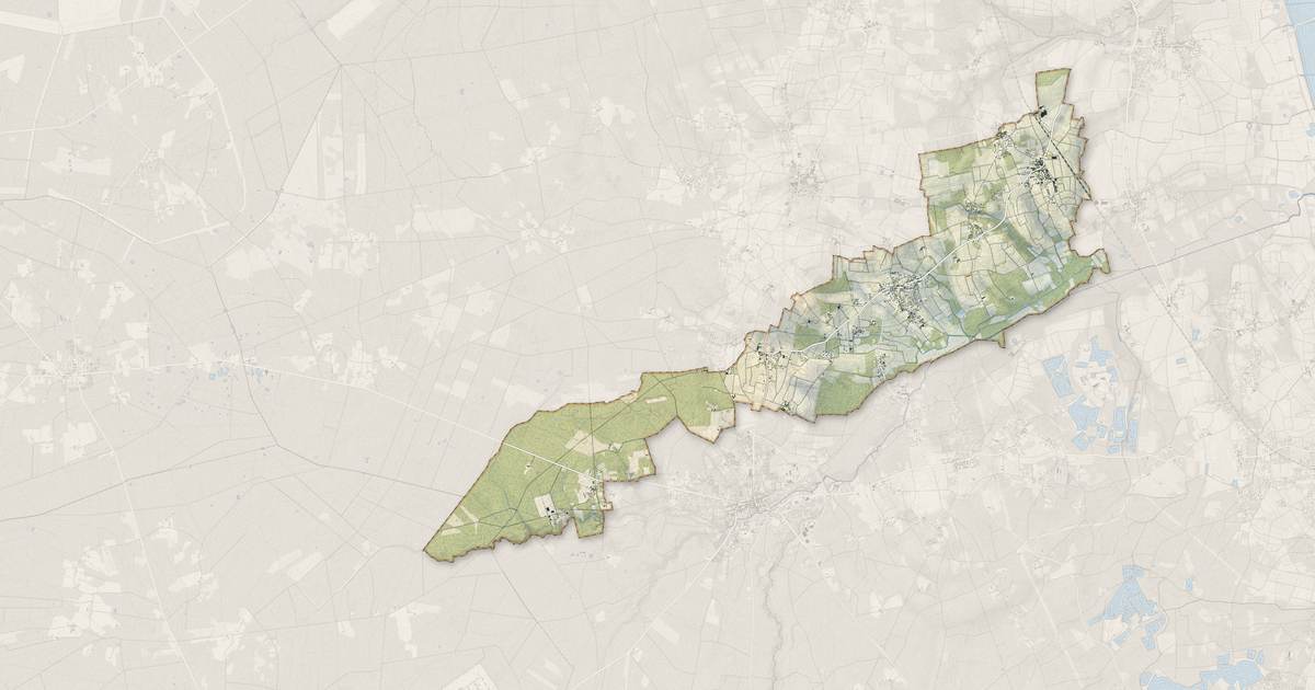 Portrait cartographique de Moulis-en-Médoc : relief, eau, forêts, bâti et voies, calculés à partir des données de l'IGN
