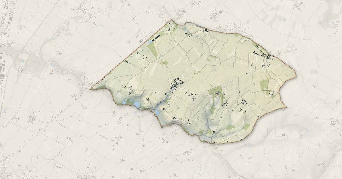 Portrait cartographique de Néac : relief, eau, forêts, bâti et voies, calculés à partir des données de l'IGN