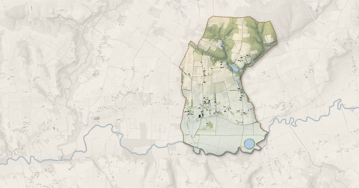 Portrait cartographique de Neuffons : relief, eau, forêts, bâti et voies, calculés à partir des données de l'IGN