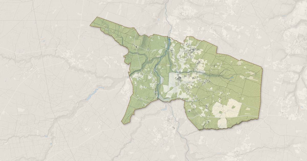 Portrait cartographique de Noaillan : relief, eau, forêts, bâti et voies, calculés à partir des données de l'IGN