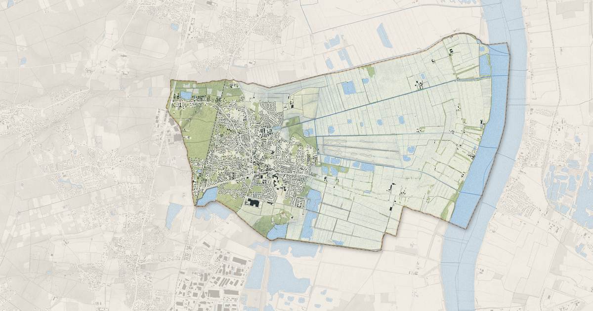 Portrait cartographique de Parempuyre : relief, eau, forêts, bâti et voies, calculés à partir des données de l'IGN