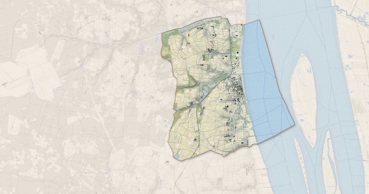 Portrait cartographique de Pauillac : relief, eau, forêts, bâti et voies, calculés à partir des données de l'IGN