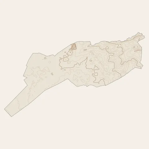 Pessac : courbes de niveau