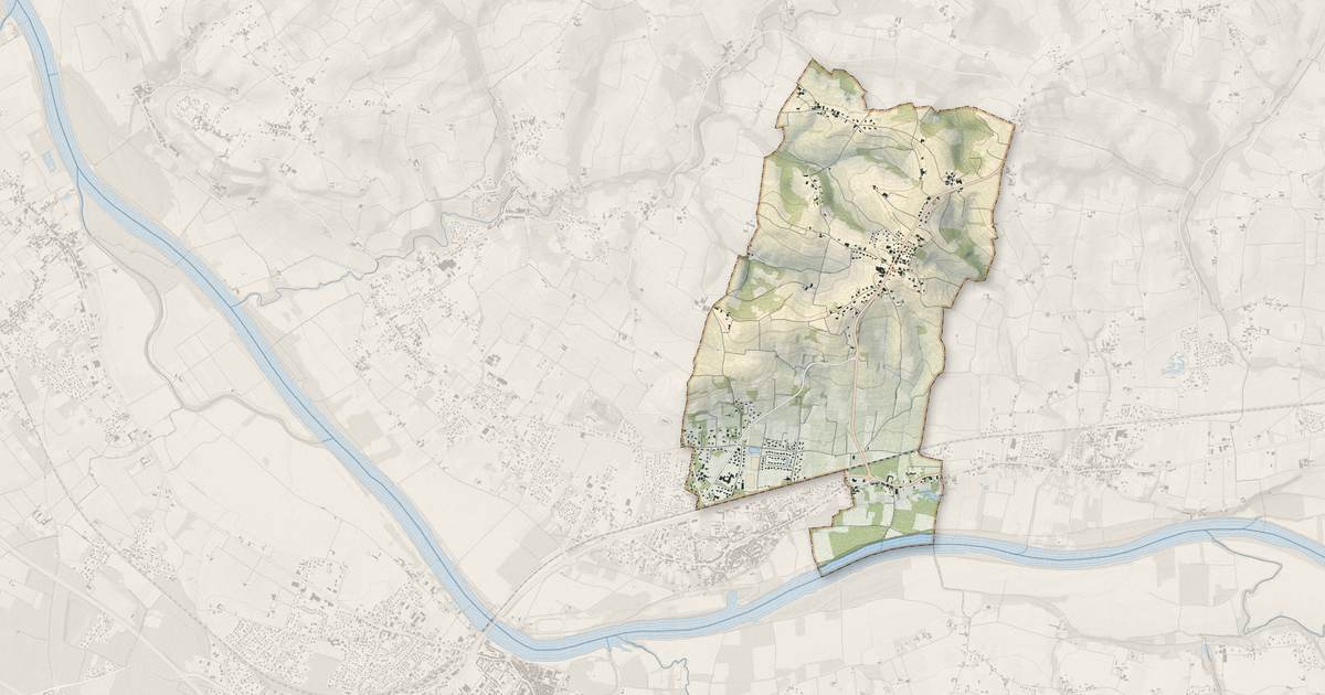 Portrait cartographique de Le Pian-sur-Garonne : relief, eau, forêts, bâti et voies, calculés à partir des données de l'IGN