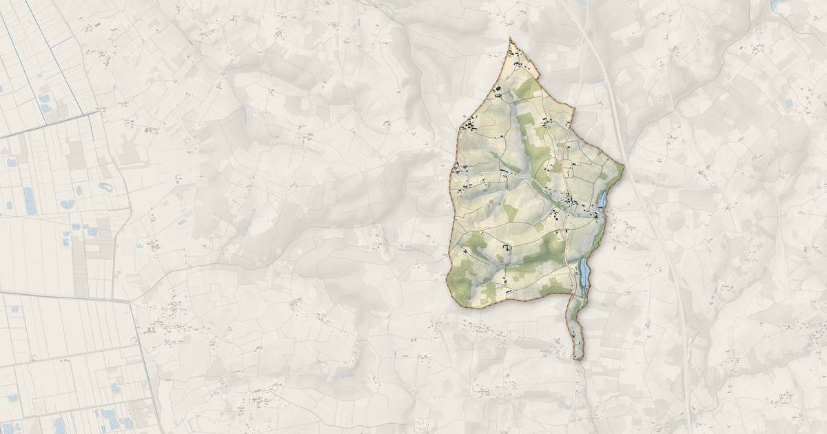 Portrait cartographique de Pleine-Selve : relief, eau, forêts, bâti et voies, calculés à partir des données de l'IGN