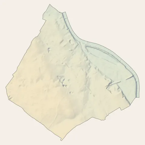 Podensac : relief