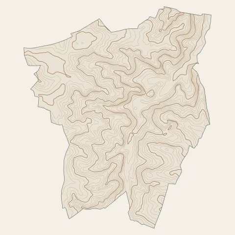 Pompignac : courbes de niveau