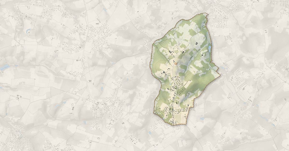 Portrait cartographique de Le Pout : relief, eau, forêts, bâti et voies, calculés à partir des données de l'IGN
