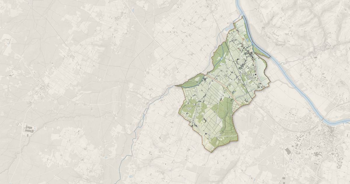 Portrait cartographique de Preignac : relief, eau, forêts, bâti et voies, calculés à partir des données de l'IGN