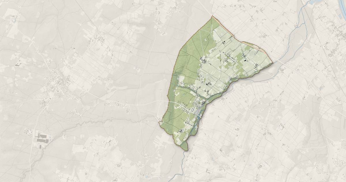Portrait cartographique de Pujols-sur-Ciron : relief, eau, forêts, bâti et voies, calculés à partir des données de l'IGN