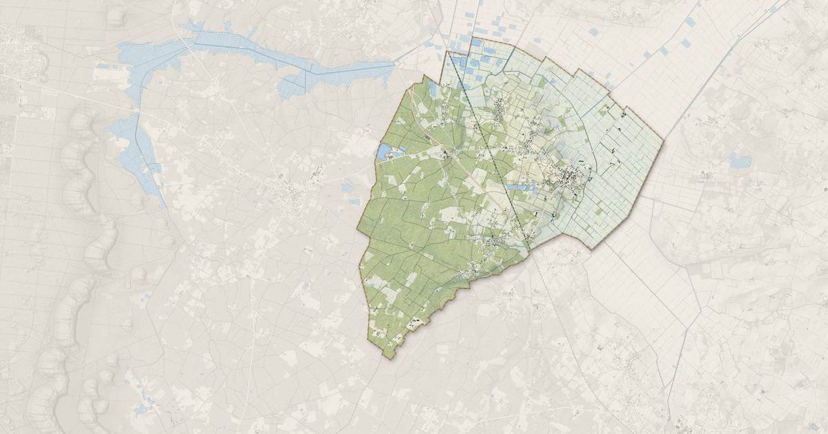 Portrait cartographique de Queyrac : relief, eau, forêts, bâti et voies, calculés à partir des données de l'IGN
