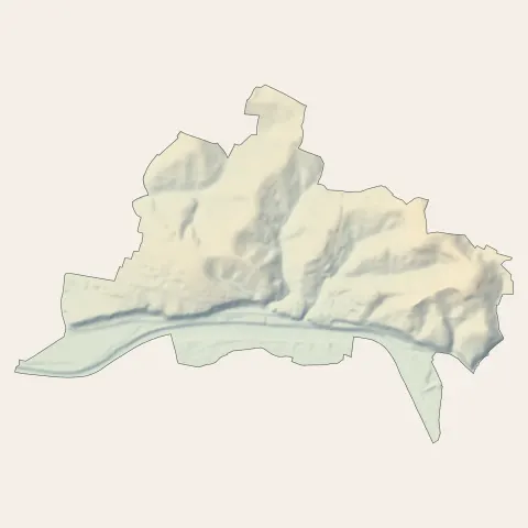 La Réole : relief