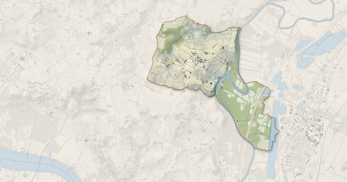 Portrait cartographique de Saillans : relief, eau, forêts, bâti et voies, calculés à partir des données de l'IGN