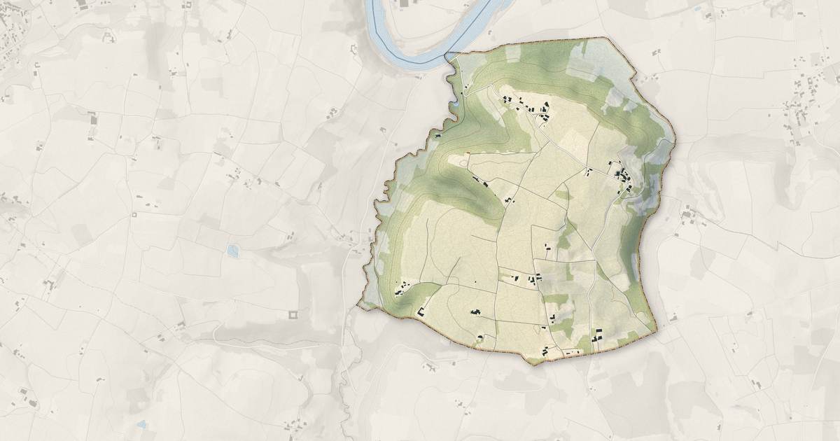 Portrait cartographique de Saint-Avit-de-Soulège : relief, eau, forêts, bâti et voies, calculés à partir des données de l'IGN