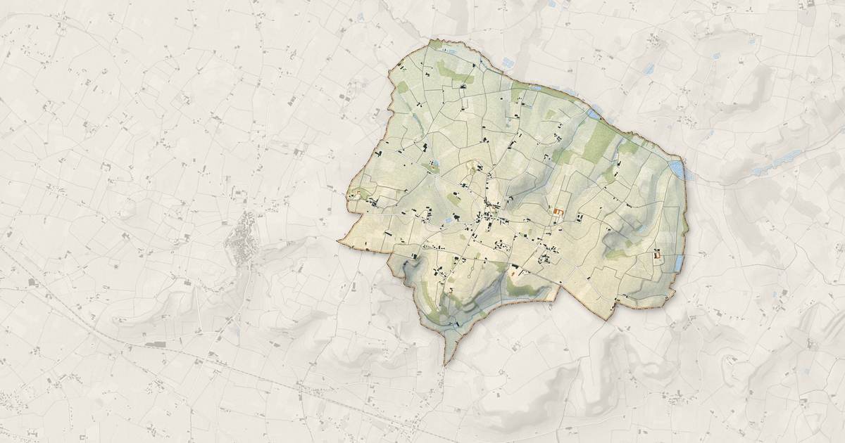 Portrait cartographique de Saint-Christophe-des-Bardes : relief, eau, forêts, bâti et voies, calculés à partir des données de l'IGN