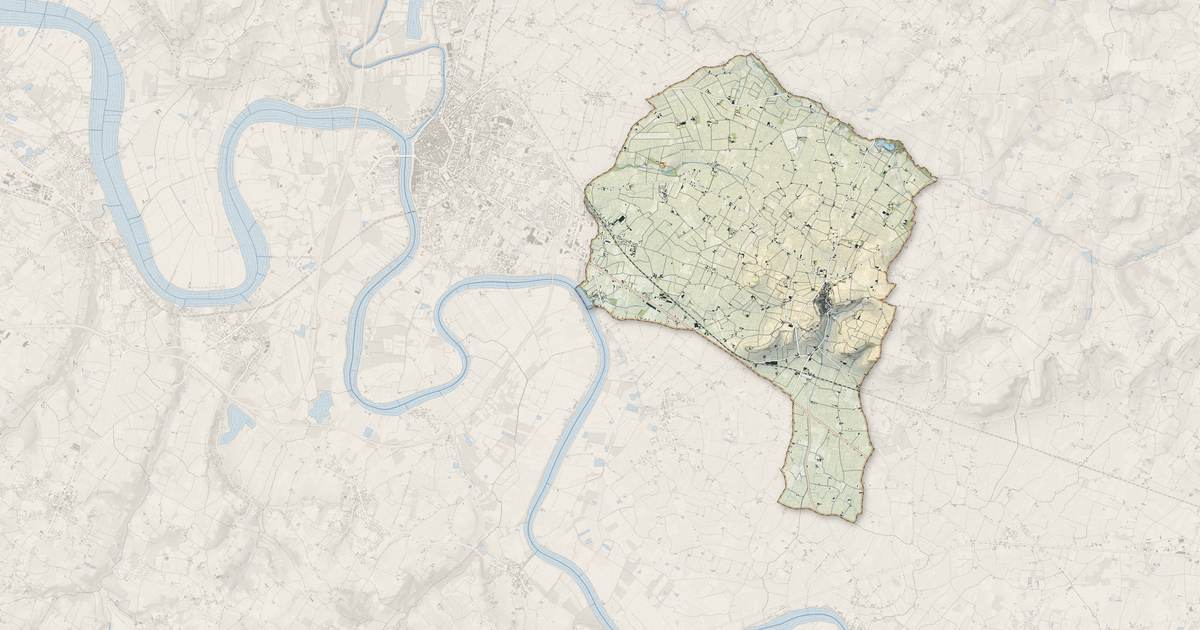 Portrait cartographique de Saint-Émilion : relief, eau, forêts, bâti et voies, calculés à partir des données de l'IGN
