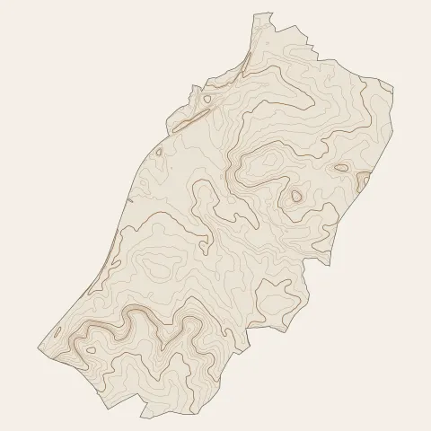 Sainte-Eulalie : courbes de niveau