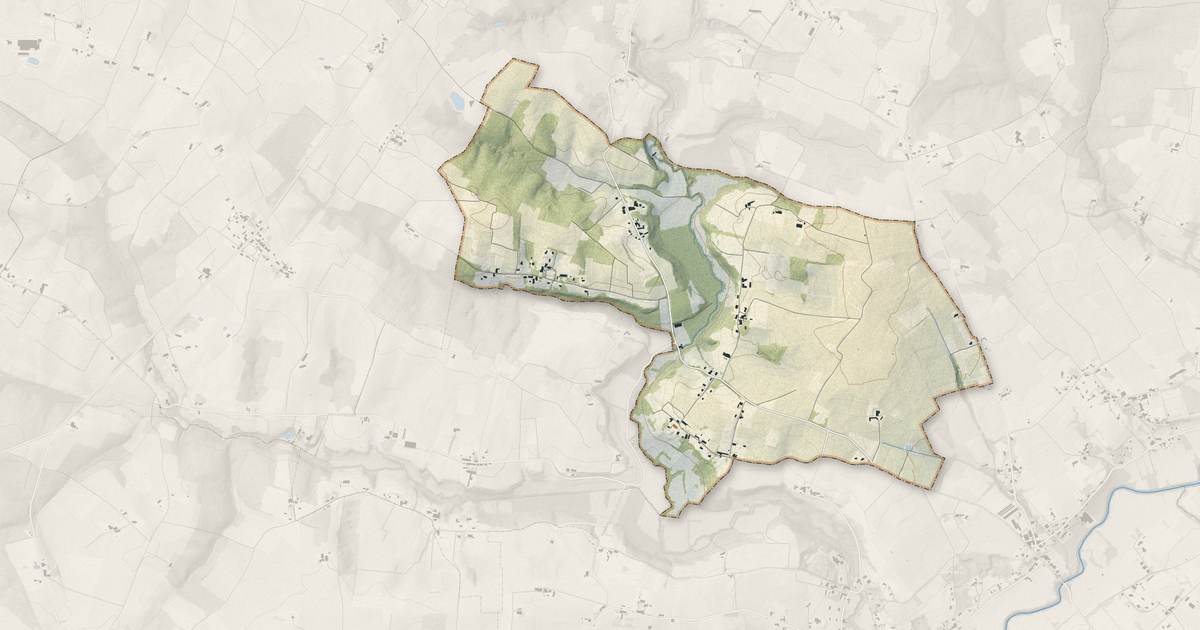 Portrait cartographique de Saint-Exupéry : relief, eau, forêts, bâti et voies, calculés à partir des données de l'IGN