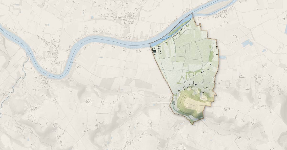Portrait cartographique de Sainte-Florence : relief, eau, forêts, bâti et voies, calculés à partir des données de l'IGN