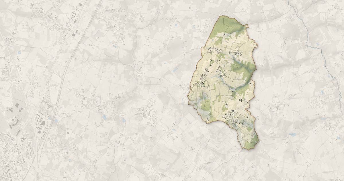 Portrait cartographique de Saint-Genès-de-Fronsac : relief, eau, forêts, bâti et voies, calculés à partir des données de l'IGN