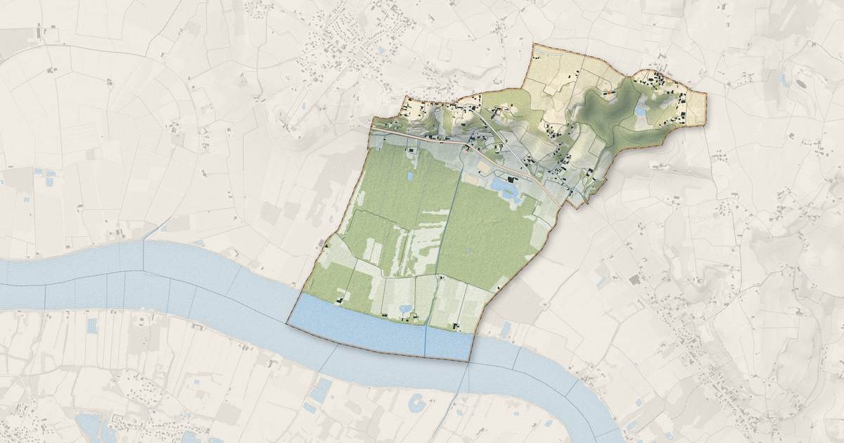 Portrait cartographique de Saint-Germain-de-la-Rivière : relief, eau, forêts, bâti et voies, calculés à partir des données de l'IGN
