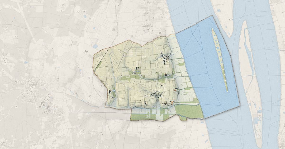 Portrait cartographique de Saint-Julien-Beychevelle : relief, eau, forêts, bâti et voies, calculés à partir des données de l'IGN