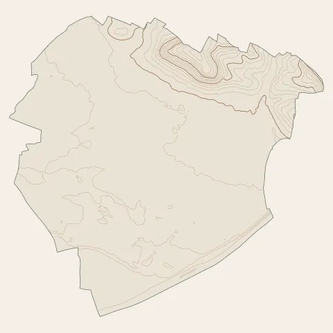 Saint-Magne-de-Castillon : courbes de niveau