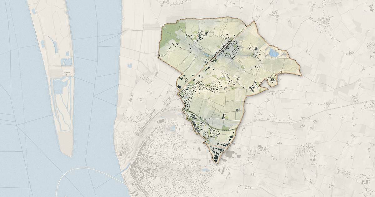 Portrait cartographique de Saint-Martin-Lacaussade : relief, eau, forêts, bâti et voies, calculés à partir des données de l'IGN