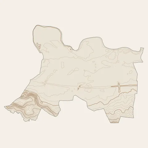 Saint-Médard-de-Guizières : courbes de niveau