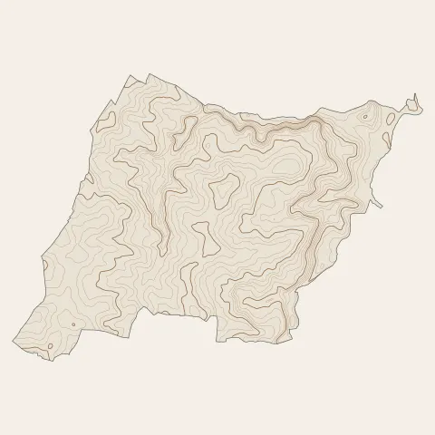 Saint-Quentin-de-Baron : courbes de niveau