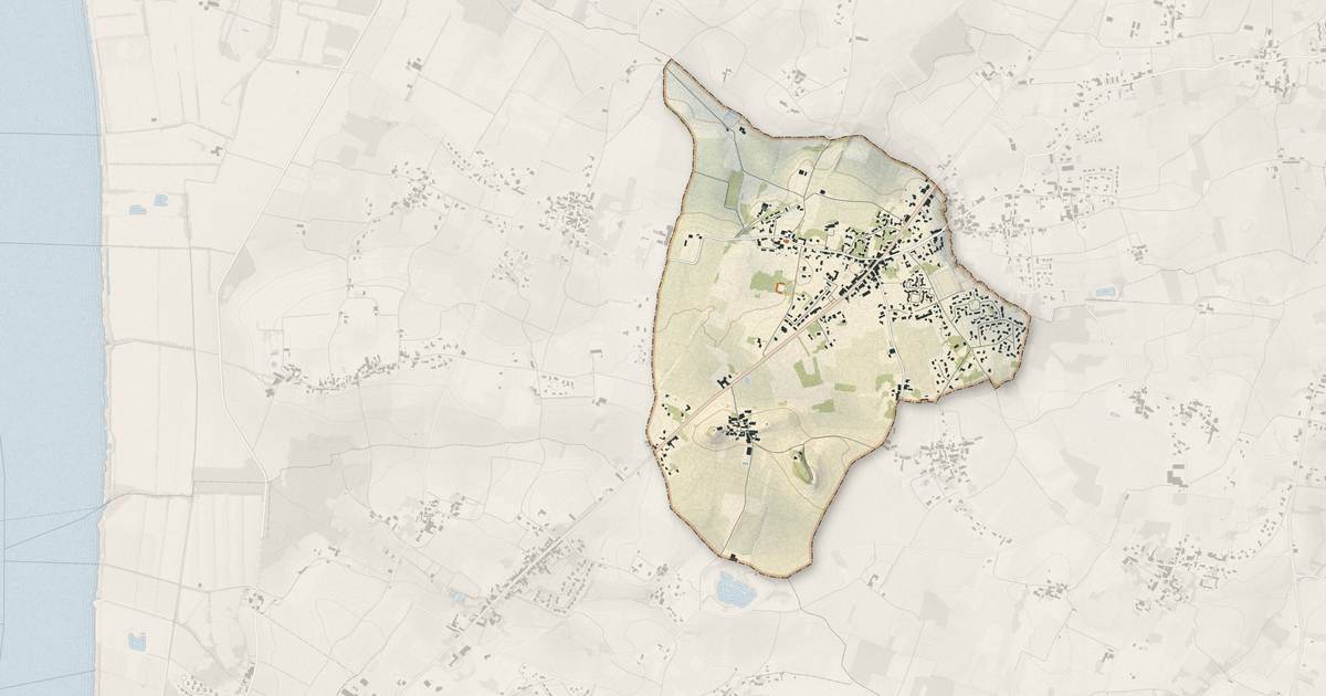 Portrait cartographique de Saint-Seurin-de-Cursac : relief, eau, forêts, bâti et voies, calculés à partir des données de l'IGN