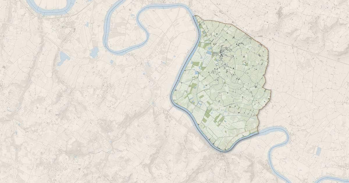 Portrait cartographique de Saint-Sulpice-de-Faleyrens : relief, eau, forêts, bâti et voies, calculés à partir des données de l'IGN