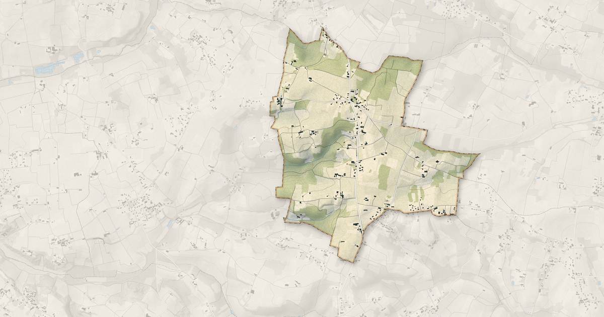Portrait cartographique de Saint-Trojan : relief, eau, forêts, bâti et voies, calculés à partir des données de l'IGN