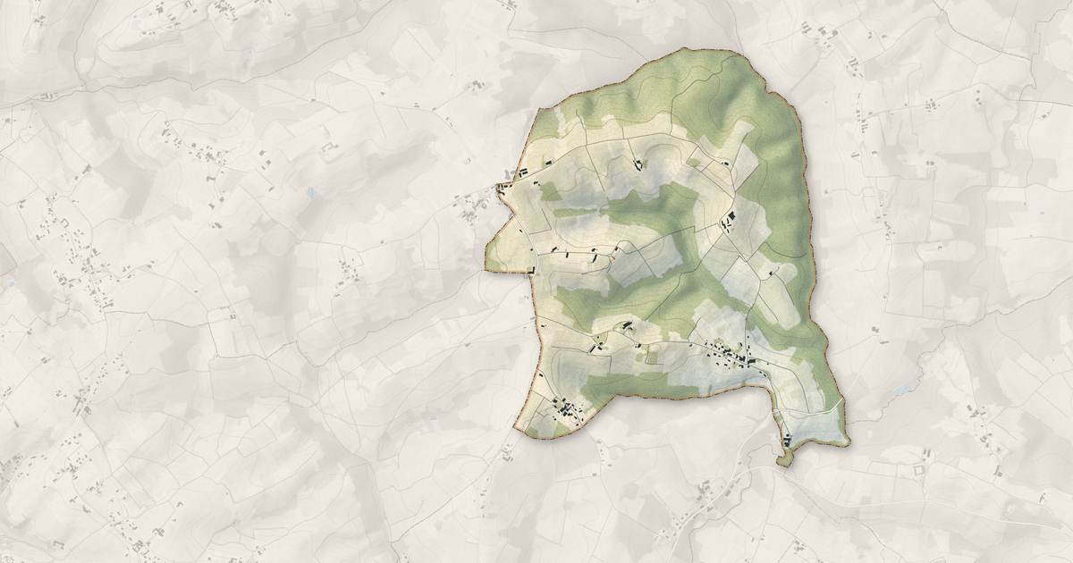 Portrait cartographique de Semens : relief, eau, forêts, bâti et voies, calculés à partir des données de l'IGN