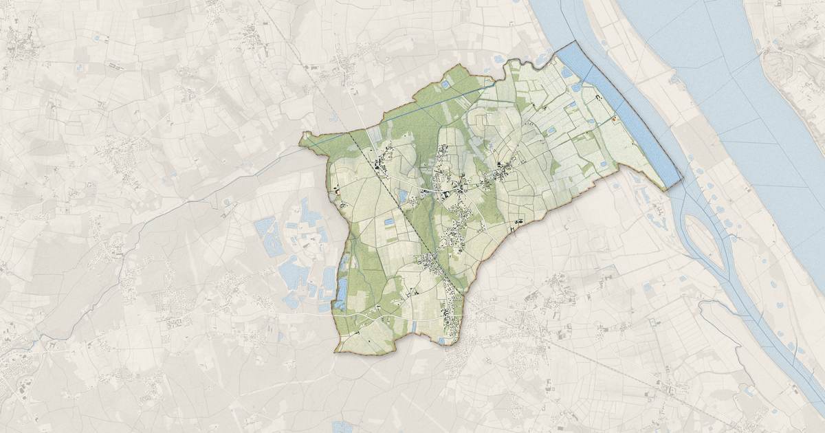 Portrait cartographique de Soussans : relief, eau, forêts, bâti et voies, calculés à partir des données de l'IGN
